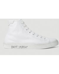 Saint Laurent - Malibu High-top Sneakers - Lyst