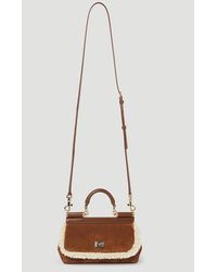 Dolce & Gabbana - Sicily Suede Small Handbag - Lyst