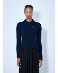 Chloé - Fitted Logo Cardigan - Lyst