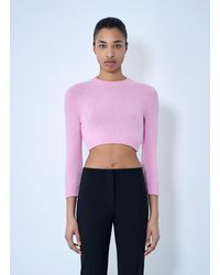 Jil Sander - Cropped Knit Sweater - Lyst