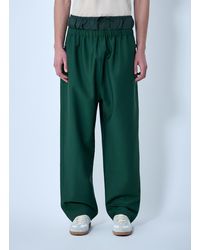 Lacoste - Wide-Leg Drawstring Trousers - Lyst