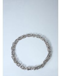 TOTEME - Byzantine Link Statement Collar Necklace - Lyst