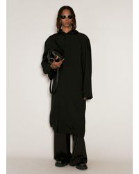 Balenciaga - Raglan Hooded Coat - Lyst