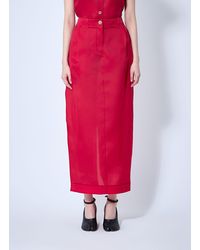 KHAITE - Lucian Silk Organza Maxi Skirt - Lyst