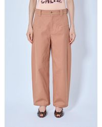 Chloé - Wide-leg Barrel Trousers - Lyst