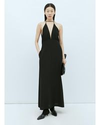 Totême - Double-halter Silk Dress - Lyst