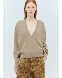 Lemaire - Deep V Neck Sweater - Lyst