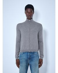 Acne Studios - Zip-Up Bow Logo Cardigan - Lyst