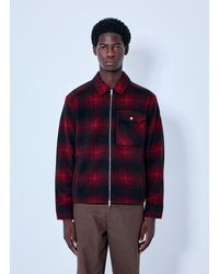 Moncler - Checked Zip-Front Jacket - Lyst