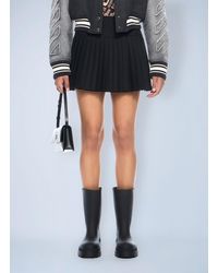 Off-White c/o Virgil Abloh - Big Bookish Logo Pleated Skirt - Lyst