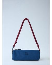 Miu Miu - Gabardine Rope-Strap Shoulder Bag - Lyst
