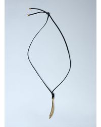 Bottega Veneta - Sardine Leather Necklace - Lyst