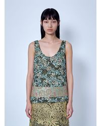 Dries Van Noten - Floral Patterned Sleeveless Top - Lyst