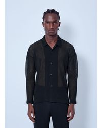 Homme Plissé Issey Miyake - Rustic Mesh Shirt - Lyst