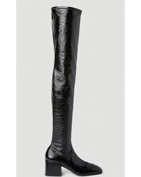 Courreges - Iconic Vinyl Tight Boots - Lyst