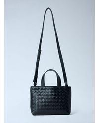 Bottega Veneta - Mini Intrecciato Zipped Tote Bag - Lyst