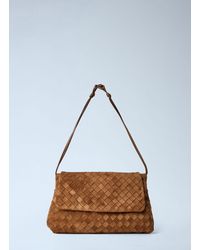 Bottega Veneta - Giorno Suede Shoulder Bag - Lyst