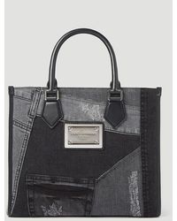 Dolce & Gabbana - Small Patchwork Denim Tote Bag - Lyst