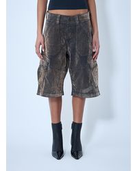 VAQUERA - Denim Cargo Shorts - Lyst