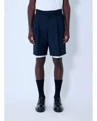 Jil Sander - Wool-And-Mohair Shorts - Lyst