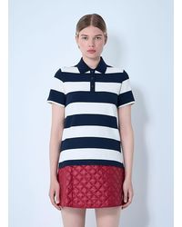 Moncler - Striped Polo Shirt - Lyst