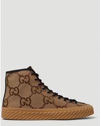 brown gucci trainers