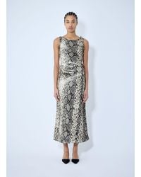 Acne Studios Carpet-print Dress in Natural | Lyst Australia