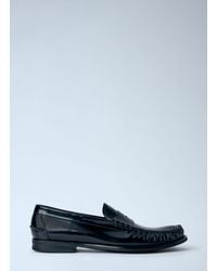Prada - Brushed Leather Loafers - Lyst