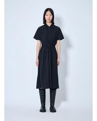 Moncler - Short Sleeve Midi Dress - Lyst