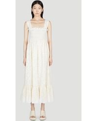 Gucci - Double G Flower Broderie Anglaise Dress - Lyst