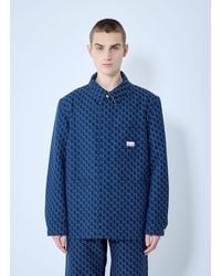Gucci - Cotton Jacquard Jacket With Gg Shadow - Lyst