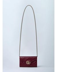 Gucci - Gg Marmont Wallet On Chain - Lyst