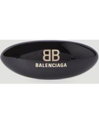 Balenciaga - Logo Applique Hair Clip - Lyst