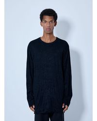 Yohji Yamamoto - Round Neck Long Sleeve T-shirt - Lyst