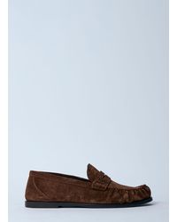 Saint Laurent - Laurent Suede Loafers - Lyst