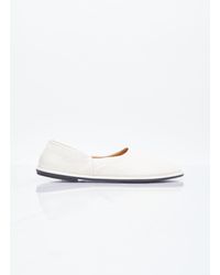 The Row - Leather Canal Flats - Lyst