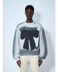 Acne Studios - Sprayed Logo Sweatshirt - Lyst