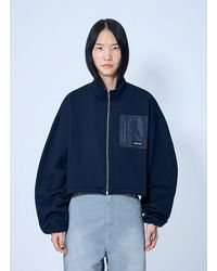 Miu Miu - Zip Fleece Sweatshirt - Lyst