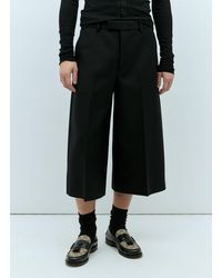 Gucci - Wool Silk Cropped Pants - Lyst