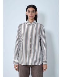 Bottega Veneta - Stripe Button-Down Shirt - Lyst