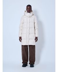 Moncler - Litte Square-Quilted Hooded Long Down Jacket - Lyst