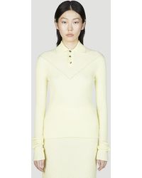 Bottega Veneta - Long Sleeve Rib Top - Lyst