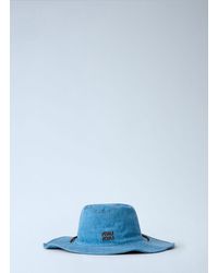 Miu Miu - Wide-Brimmed Logo Hat - Lyst