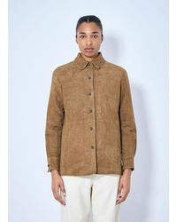 Rohe - Suede Pankou Overshirt - Lyst