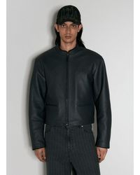 032c - Attrition Leather Jacket - Lyst