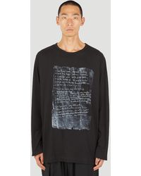 Yohji Yamamoto Long-sleeve t-shirts for Men | Online Sale up to 60 