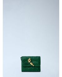Bottega Veneta - Andiamo Tri-fold Leather Wallet - Lyst
