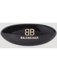 Balenciaga - Logo Applique Hair Clip - Lyst