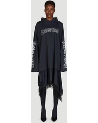 Balenciaga - Hooded Hybrid Dress - Lyst