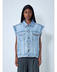 Alexander Wang - Distressed Denim Vest - Lyst